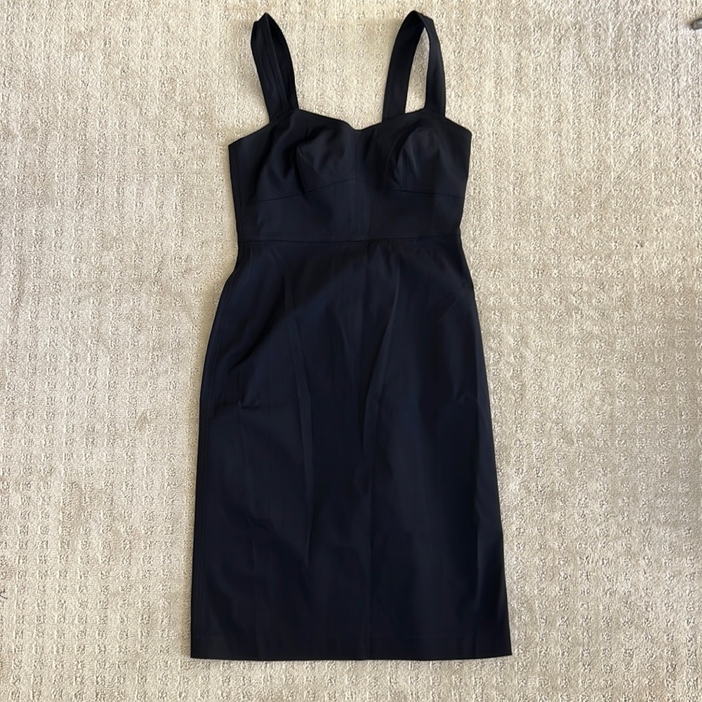 Jcrew black dress sz 4 sweetheart neckline